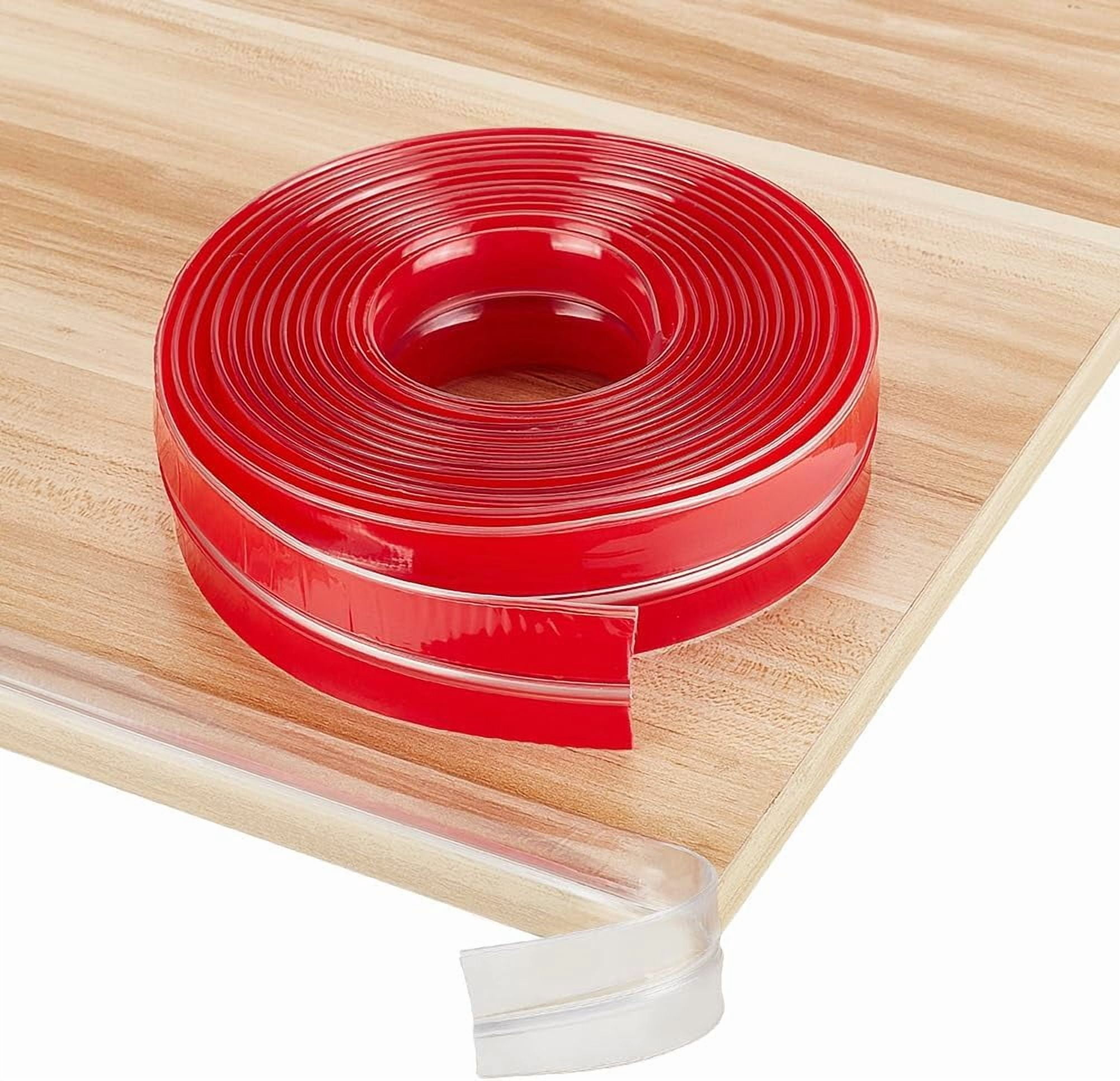 5M Corner Protectors 4cm/1.57 Inch Width Corner Protector Proofing Furniture Corner Safety Bumpers Clear Edge Protectors for Against Corners Tables Drawers Sink Wall