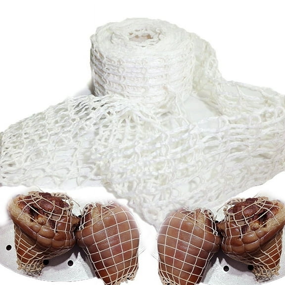 5M Cotton Meat Net Ham Sausage Net Butcher's String Sausage Casing Net R WsJ WA