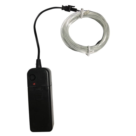 5M Flexible LED EL Wire Neon Rope Light USB Battery Powered for Party Decor Bike Safety, 1 Count