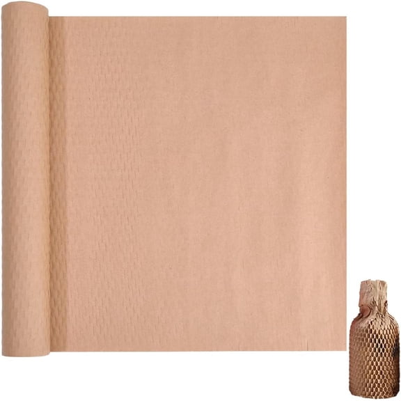 5M Honeycomb Packing Paper Wrap Substitute Alternative Cushioning Wrap Brown Rectangle Flower Wrapping Paper Moving Supplies