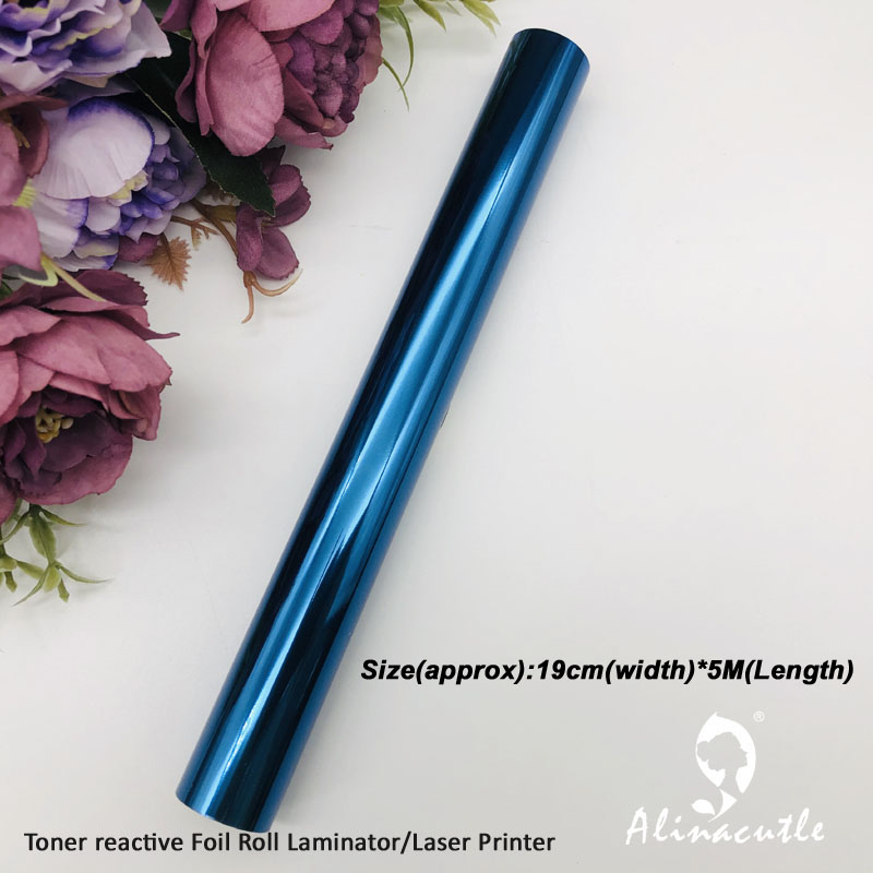 5M(Length)X19CM(Width) Laser Toner Reactive Foil Roll,Use Laminator