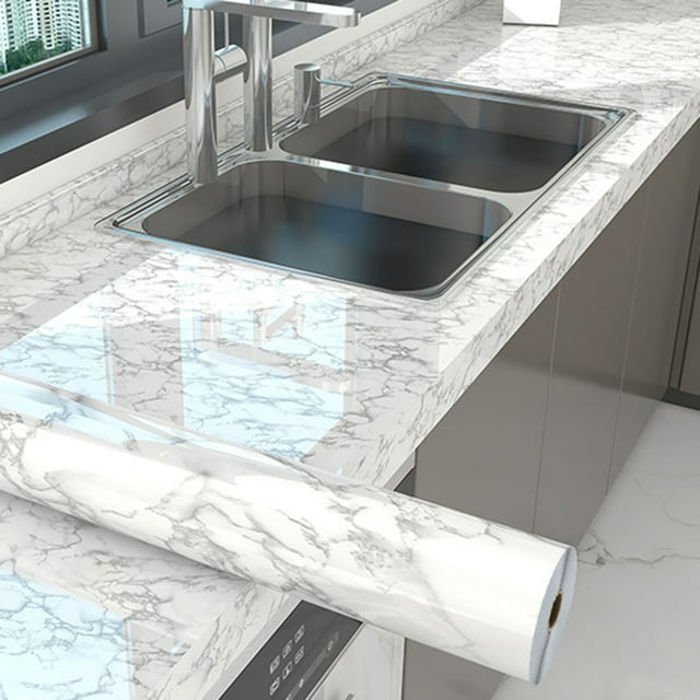 5M Marble Self Adhesive Sticker Vinyl Kitchen Countertop Waterproof Stickers