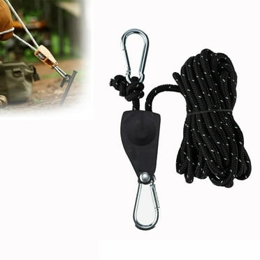 5M Outdoor Windproof Rope Camping Rope Nylon Rope Retractable Ratchet Straps