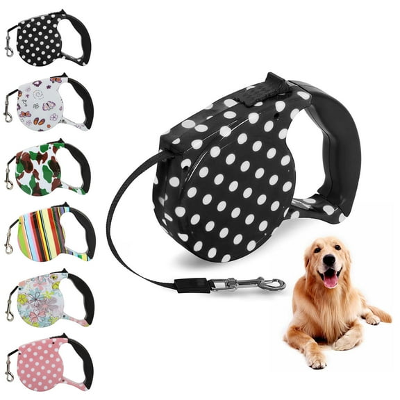 5M Retractable Dog Leash, Anti-bite Heavy Duty Pet Walking Leash , 16ft Strong Nylon Tape