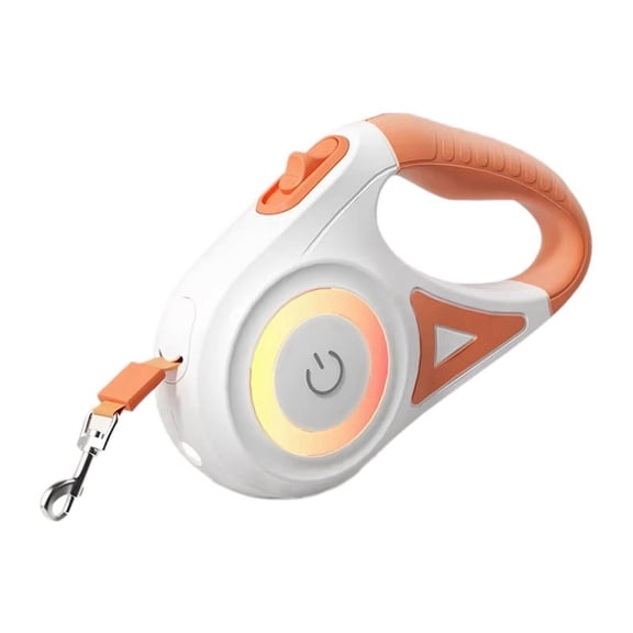 5M Retractable Dog Leash with LED Flashlight, DurableNylon Lead, Adjustable Control for Pet Walking and Running B