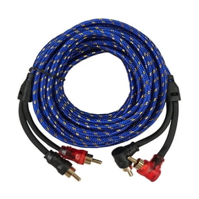 5M Right Angle RCA Cable 90 Degree Support Bidirectional Transmission for Amplifiers DVDs CD Players