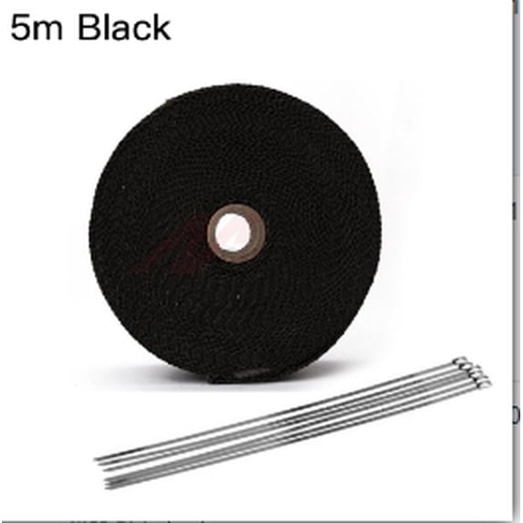 5M Roll Fiberglass Heat Shield Motorcycle Exhaust Thermal Tape Heat Wrap Resistant Downpipe For Motorcycle Car Accessories