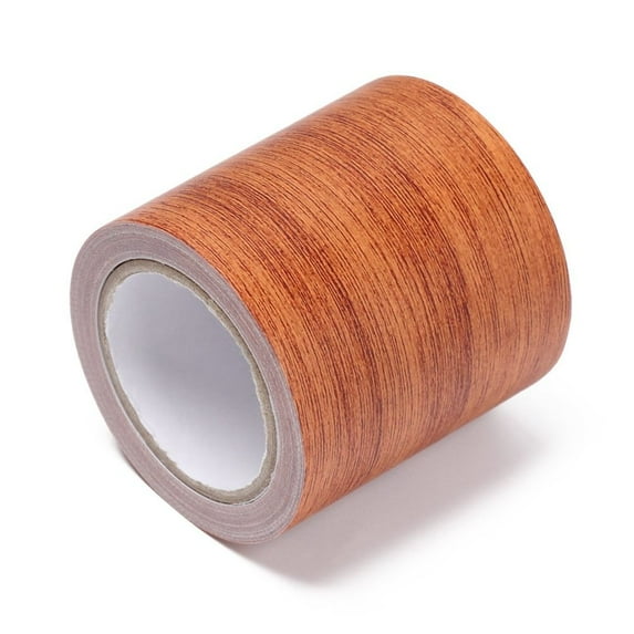 5M/Roll High Quality Realistic Mildew-proof Self-adhesive Wood Grain Wall Waist Line Furniture Repair Tape Door Decals Skirting Line Floor Renovation Sticker 5.7CM X 4.57M LIGHT BROWN OAK