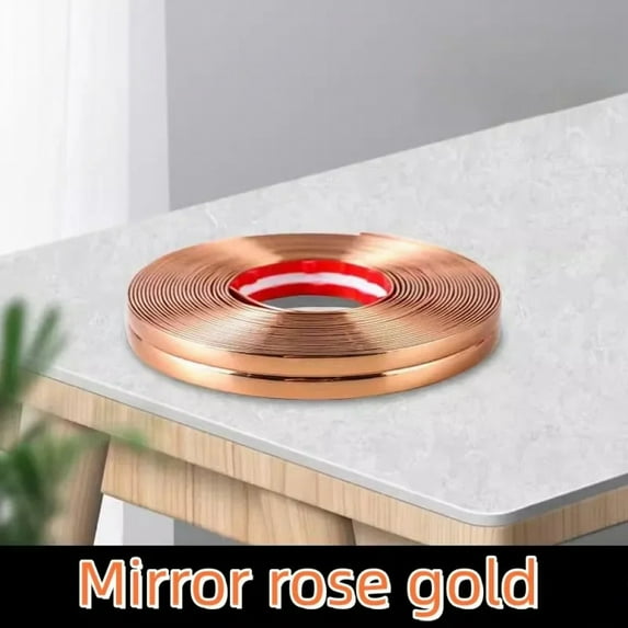 5M Self-adhesive mirror sticker Waterproof Strips Wall Corner Molding Trim Tapes Child safety table corner anti-collision Strip