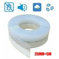 5M Silicone Draught Excluder Weather Seal Strip Door Casement Tape
