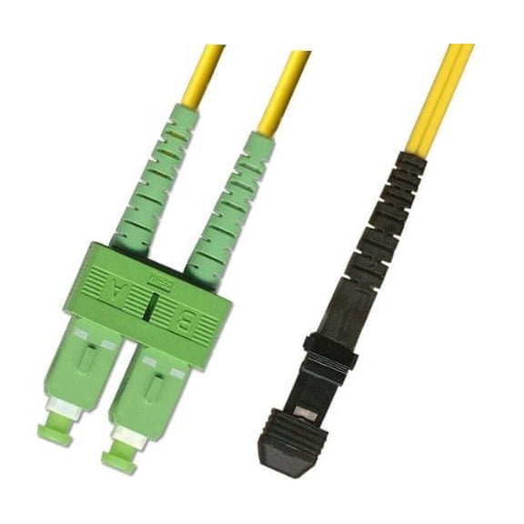 5M Singlemode Duplex Fiber Optic Cable (9/125) - SC/APC to MTRJ/UPC