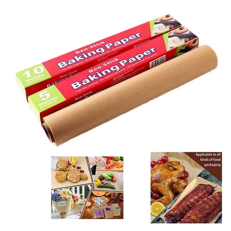 5M Unbleached Parchment Paper Precut Baking Liners for Bakery BBQ Party