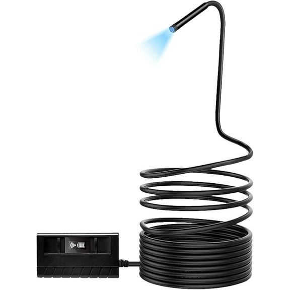 Wireless Borescope, 5.5mm Ultra-thin USB Inspection Camera Upgraded Semi-Rigid IP67 Waterproof Camera Borescope with 6 LED Lights,5M