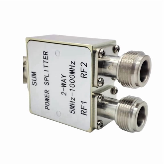 5MHz-1000MHz Power Splitter 1 to 2 Power Divider Combiner N Connector for Wireless Communication N