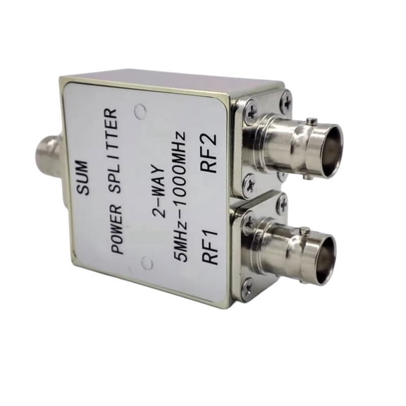 5MHz-1000MHz Power Splitter 1 to 2 Power Divider Combiner BNC Connector for Wireless Communication BNC
