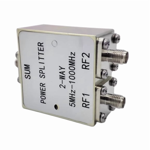 5MHz-1000MHz RF Power Splitter 1 to 2 Power Divider Combiner SMA Connector for Wireless Communication SMA,1 * RF Power Splitter