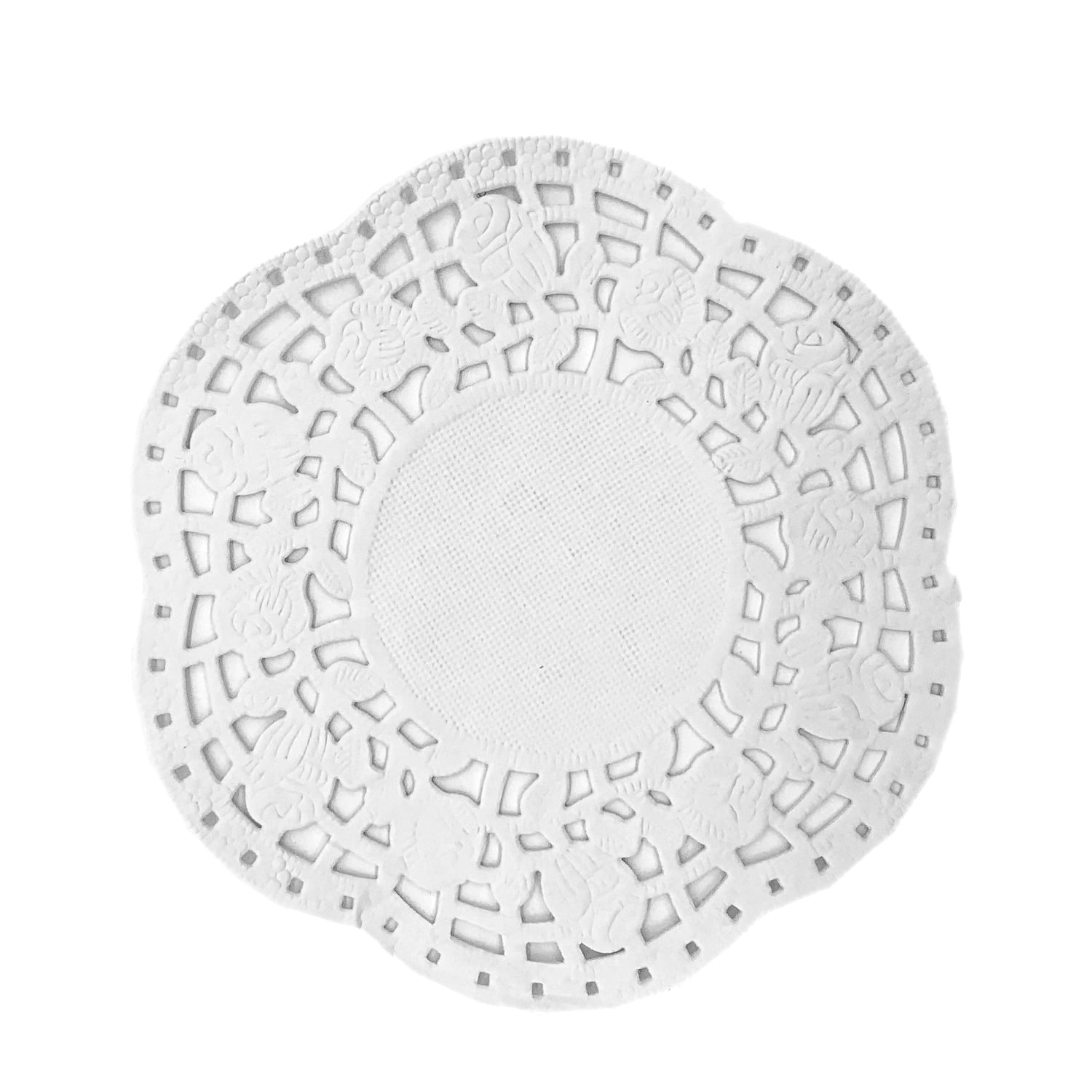 5MLGgoods 250 Pack White Paper Doilies, 4.5 Inch White Lace Round 250