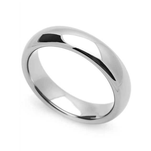 5MM Comfort Fit Stainless Steel Wedding Band Classic Domed Ring (Size 5 to 12)