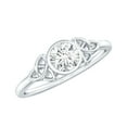 thumbnail image 1 of Rosec Jewels Certified Lab Grown Diamond Promise Ring for Women - Celtic Knot Ring - EF-VS Quality - Ready to Gift for Valentines, 925 Sterling Silver, US 3.50, 1 of 9