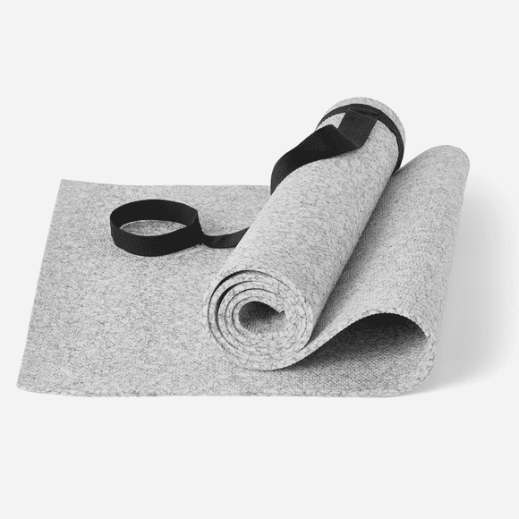 Athletic Works 68x24 Inch 5mm Marble TPE Yoga Mat with Carry Strap