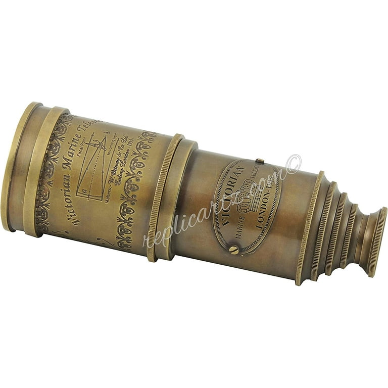 望遠鏡 アンティーク 1915 ヴィクトリア マリーンスコープ Antique Brass Telescope Victorian 1915 Marine Nautical