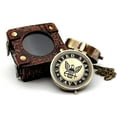 thumbnail image 1 of 5MOONSUN5's US Navy Engraved Brass Military Compass Nautical Marine Gift A Perfect and Unique Gift for Army Person Survival Navigation Compass for Hiking Camping Hunting with Leather Display Case, 1 of 8