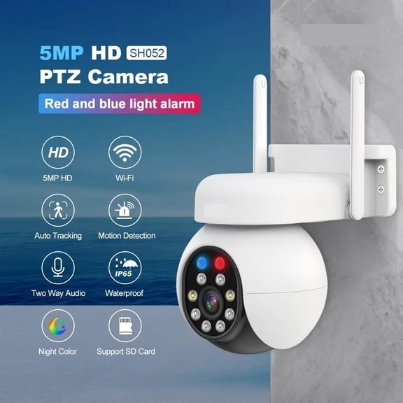 5MP 1944P Full Color Wireless PTZ IP Dome Camera AI Humanoid Detection Home Security CCTV Intercom Baby Monitor Helen's Store