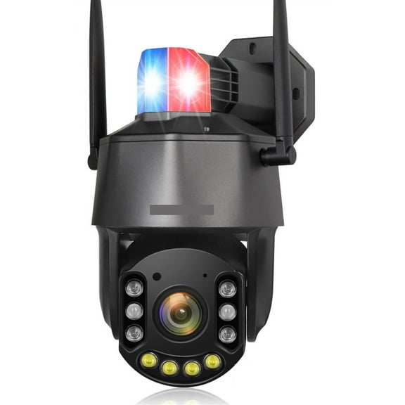 5MP 30X Optical Zoom Outdoor Surveillance Camera PTZ 4G Red Blue Warning Lights Auto Tracking IR 150M CCTV Camera
