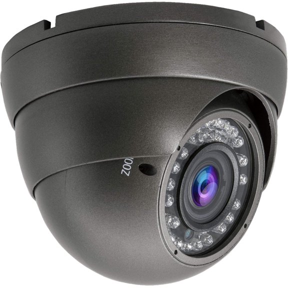 5MP 4MP Dome Super Hybrid Security Camera HD-TVI/CVI/AHD/960H CCTV Surveillance Security Camera 2.8-12mm Varifocal Lens Outdoor/Indoor 98ft IR Waterproof Day&Night Vision Dome Camera(Gray)