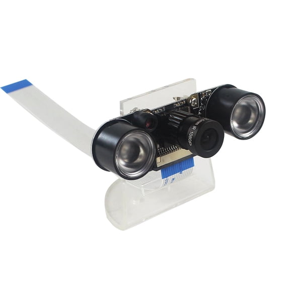 5MP Camera with Adjustable LED Lights & Cooling Heatsink for Raspberry Pi Photography