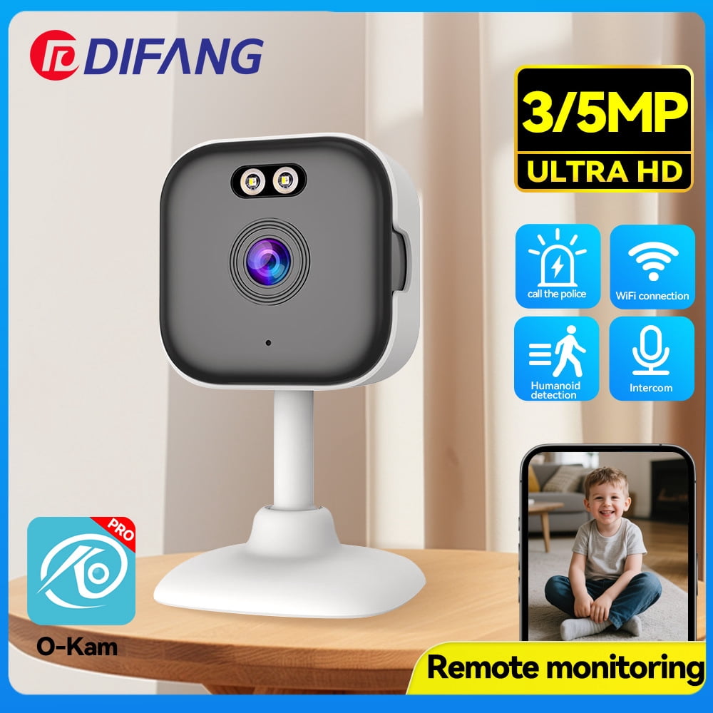 5MP HD Dual-Band WiFi Camera | Full-color night vision | Two-way voice communication | Motion detection alarm | Home baby monitor pet monitor