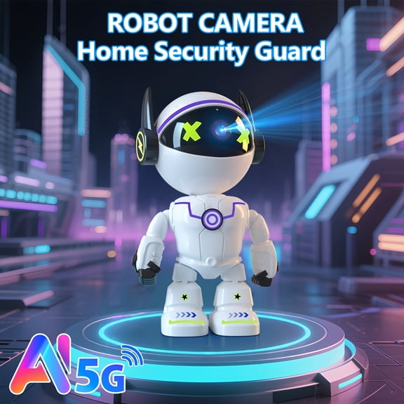 5MP HD Smart Phone Robot Camera, Indoor Cameras With Audio And Video, Security Cameras Wireless Outdoor Indoor, Pet Camera For Cat Dog,