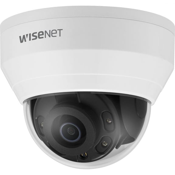 Wisenet QND-8010R 5 Megapixel Network Camera - Color - Dome - White - 65.62 ft Infrared Night Vision - H.265, H.264, MJPEG, H.264M, H.264H - 2592 x 1944 - 2.80 mm Fixed Lens - 30 fps - CMOS - Hangi...