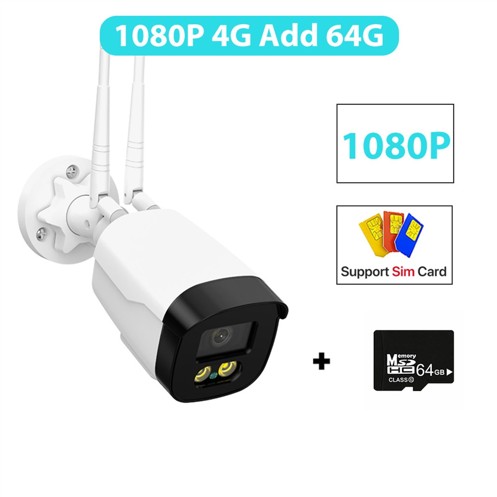 5MP IP Camera 1080P HD 4G SIM Card Camera Outdoor Security CCTV Home