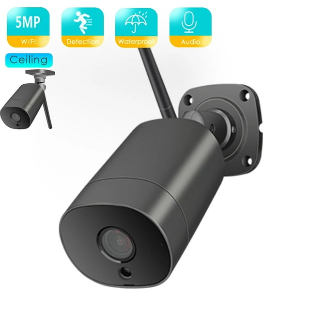 5MP IPCamera Wifi Outdoor Ai Human Detect Audio Wireless Camera 1080P HD Color Infrared Night Vision Security CCTV Camera