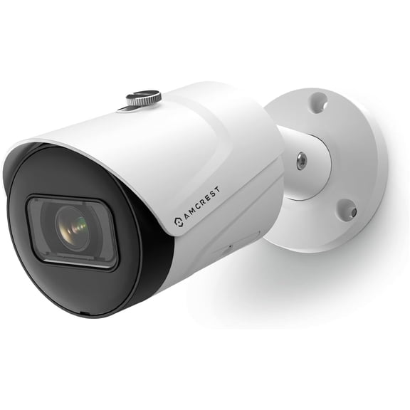 5MP Outdoor POE Camera 2592 x 1944p Bullet IP Security Camera, IP67, 132 Viewing Angle, Human & Vehicle Detection, Tripwire & Intrusion, 5-Megapixel, IP5M-B1186EW-AI-V3 (White)