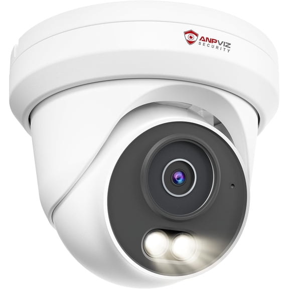 5MP PoE Camera, Full Metal Turret Security IP Camera Outdoor Wired, Smart Dual Light Color Night Vion, AI Human Motion Detion, Built-in Mic, NDAA, Requires NVR, NOT Work Independently