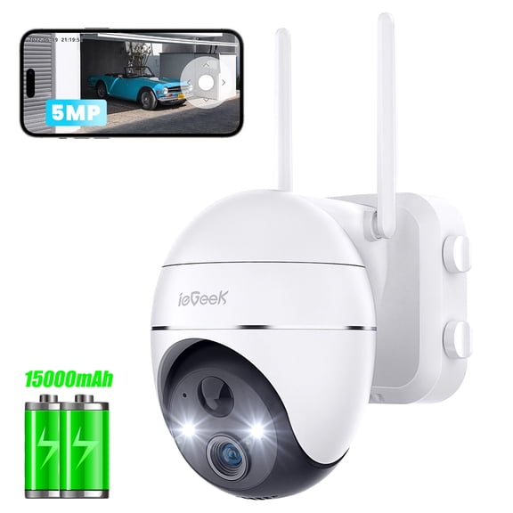 5MP Security Cameras Wireless WiFi, Battery Camera Outdoor