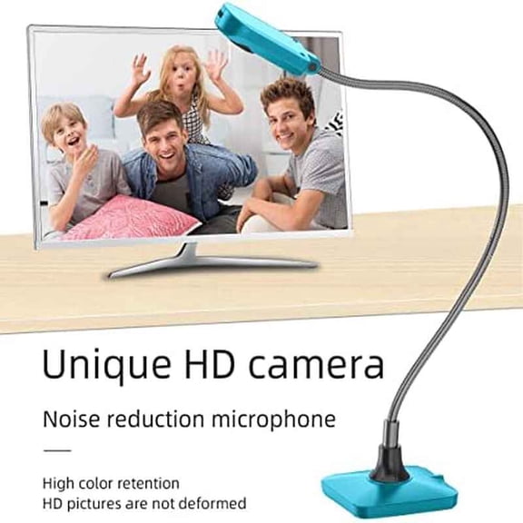 5MP USB Document Camera with Gooseneck & Wide Lens - Plug & Play for Mac/PC/Chromebook - for Streaming, Conferencing, Teaching & Scanning - Zoom Compatible
