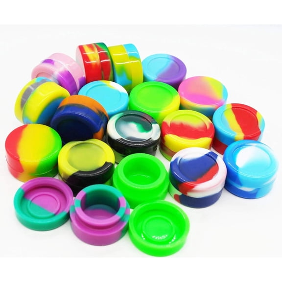 5Ml Silicone Wax Concentrate Containers Non-Stick Jars Multi-Use (35)