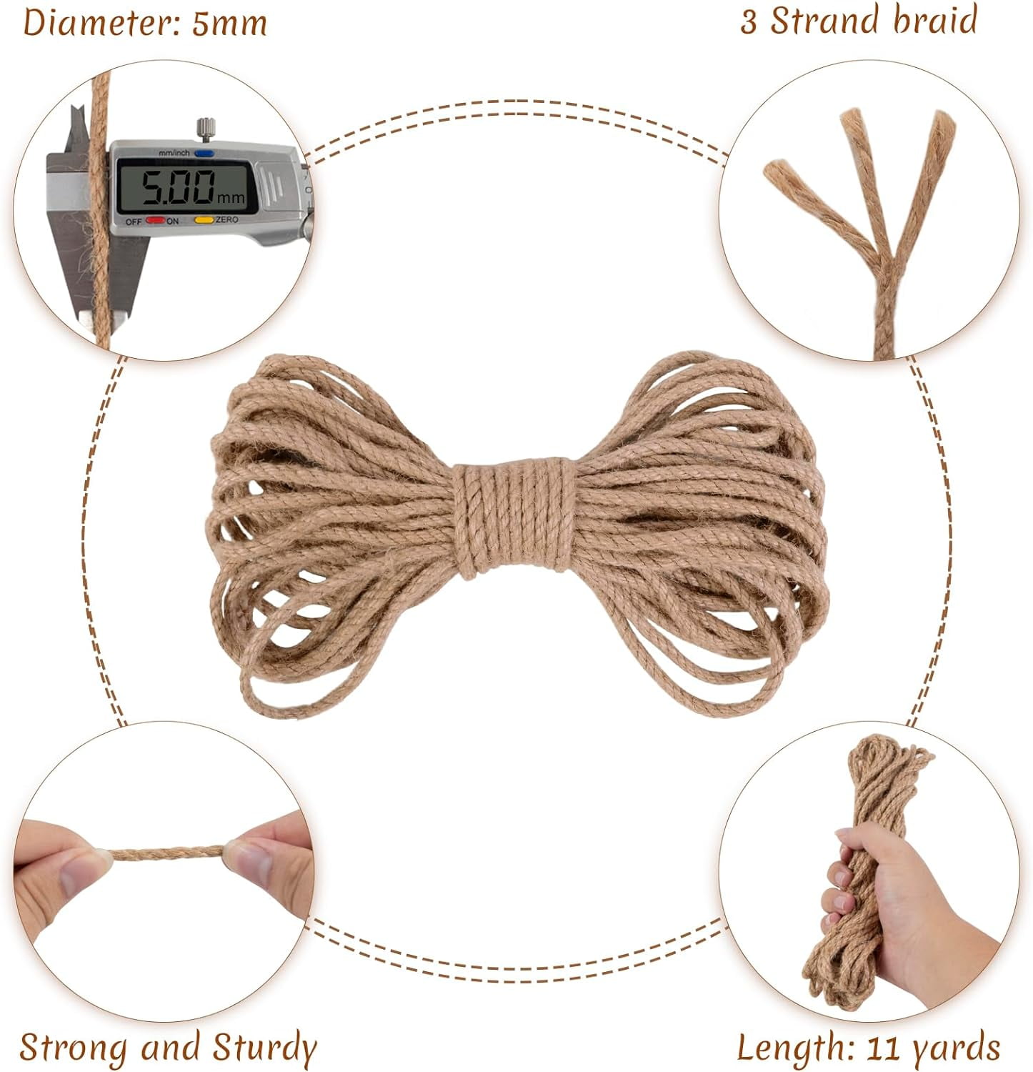 Cotton Rope 500ft Cotton Butcher Twine - Food Safe Kitchen String For ...