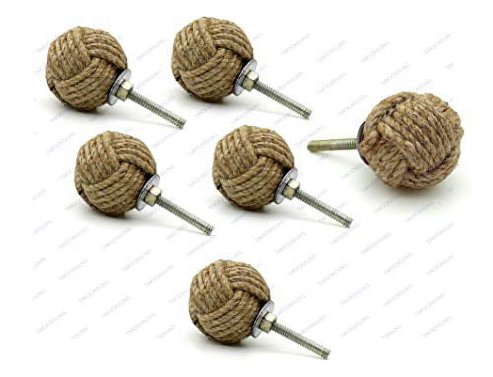 Pulling String Jacket Knob 5MoonSun5's Jute Knobs Rope Knot Drawer Pulls and Knobs Pull and Push ...