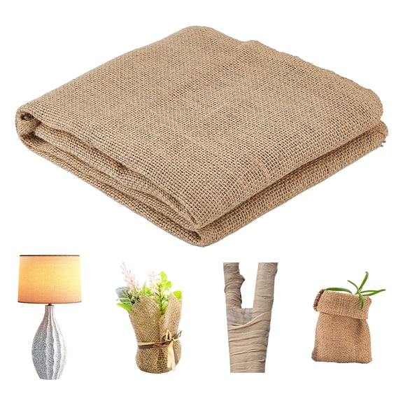 5Mx0.6M Multipurpose Natural Burlap Fabric Burlap Tree Wrap Fabric Burlywood Home Decor Jute Fabrics Rustic Jute Fabrics for Gardening