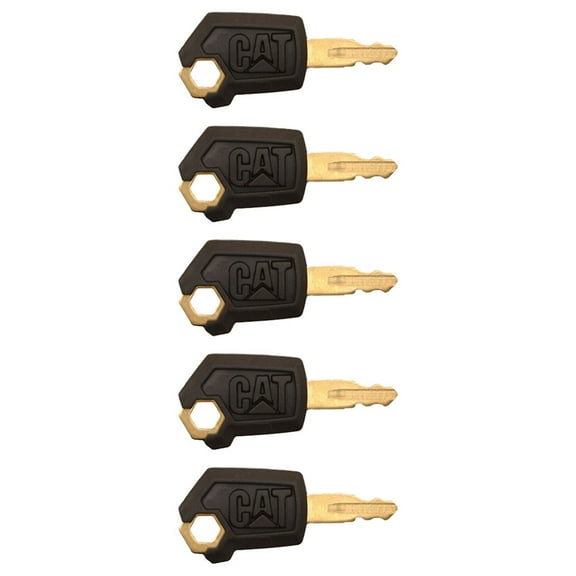 5P8500 Qty 5: Ignition Key(s) - New Style Fits Caterpillar