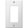 thumbnail image 1 of 5PACK Amerelle PRO 1-Gang Stamped Steel Rocker Decorator Wall Plate, Smooth White, 1 of 1