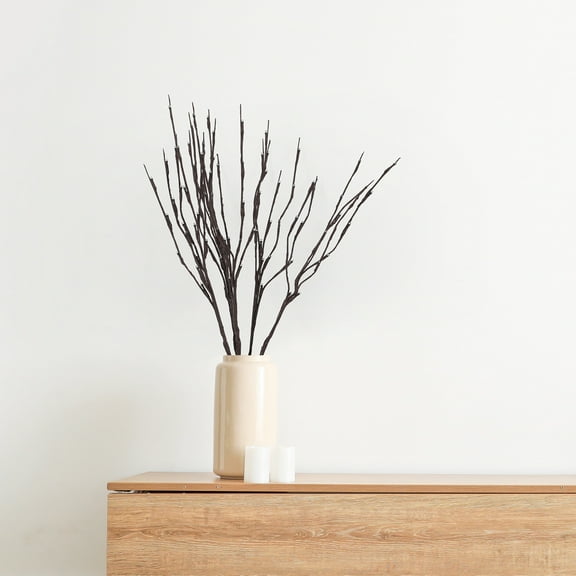 5PACK Led Branch Light Battery Operated Lighted Branch Tree Artificial Little Twig Power Brown 27 Inch Warm White