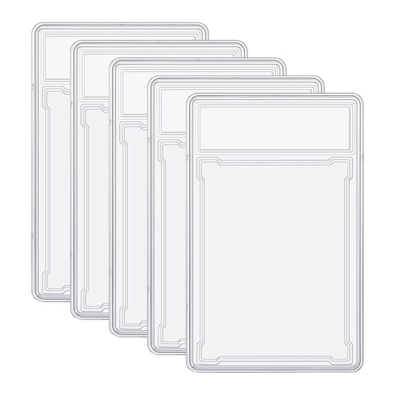 5PACK PSA Style Graded Card Holder, Empty Slab Protector Holders with Label Position for Grading Baseball Football Gaming Trading Display Sports Game Card Collector