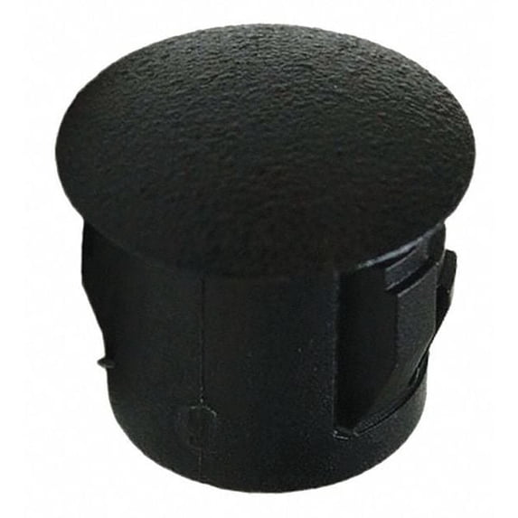 5PACK ZoroSelect 1ELU8 Hole Plug, Hole D 7/16 In, Blk, PK25