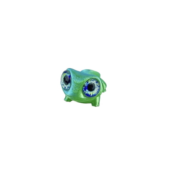 5PC 3D Printing Cute Big-eyed Frog Figurines Home Decorations Joints Movable Realistic Eyes Frog Animal Gifts