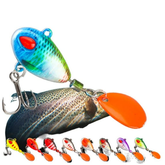 5PC BIQIANWO Fishing Lures Perfect kicking action Bait casting Sea Bass Long Casting Spinner VIB All Water Areas